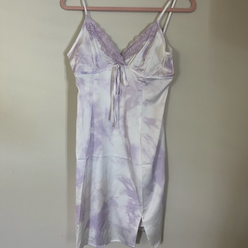 Lacey Lavender Tie Dye Cami Slip Dress